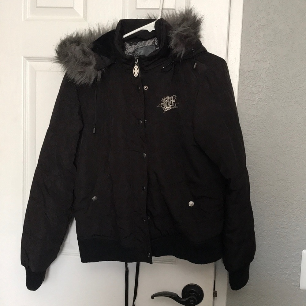 SRH Lace Up Snow Jacket with Removable Hood